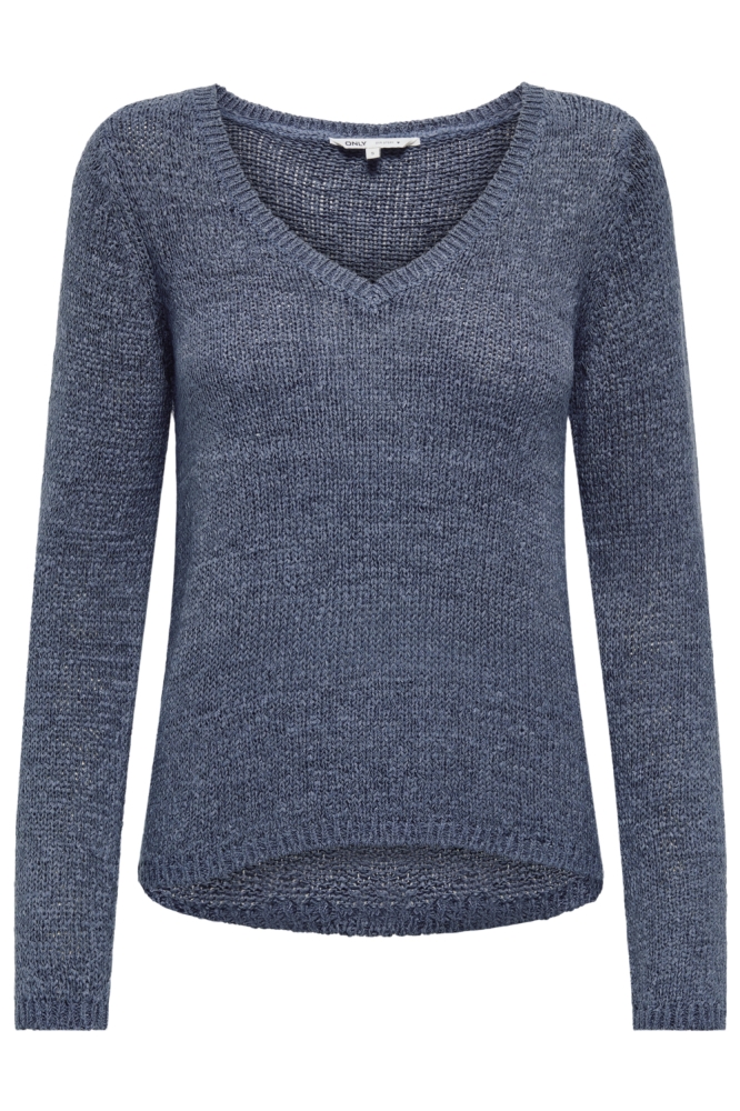 Only blauwe dames trui | Vooraanzicht