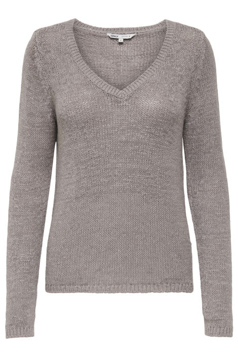 Only grijze dames trui | Vooraanzicht