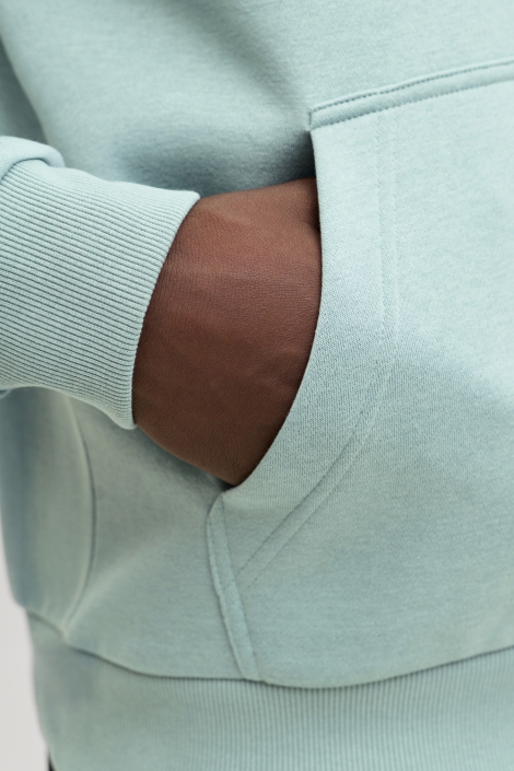 Jack & Jones groene heren sweater | Close up