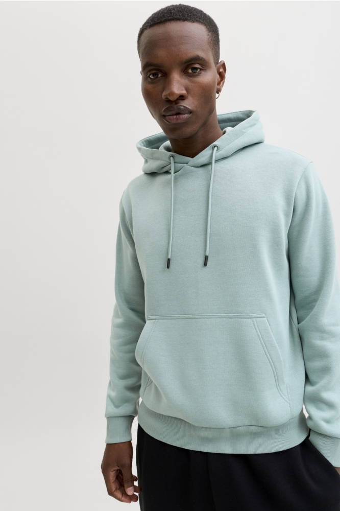 Jack & Jones groene heren sweater | Model vooraanzicht