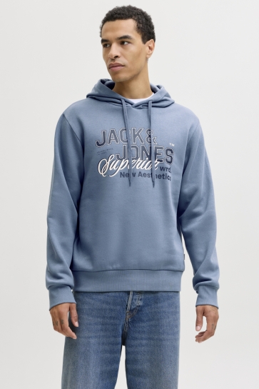 Jack & Jones Trui JJELOGO SWEAT HOOD 2 COL 25/26 NOOS 12279649 BLUE MIRAGE