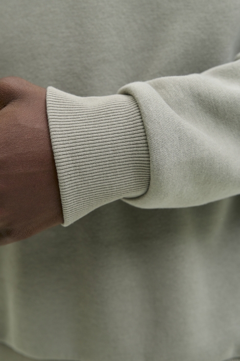 Jack & Jones groene heren sweater | Close up