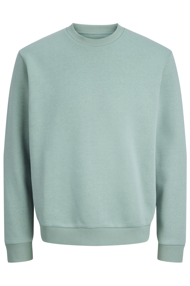 Jack & Jones groene heren sweater | Vooraanzicht