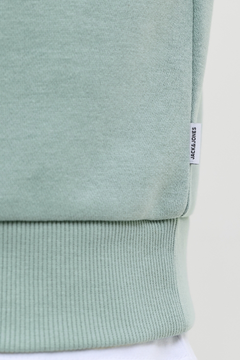 Jack & Jones groene heren sweater | Close up