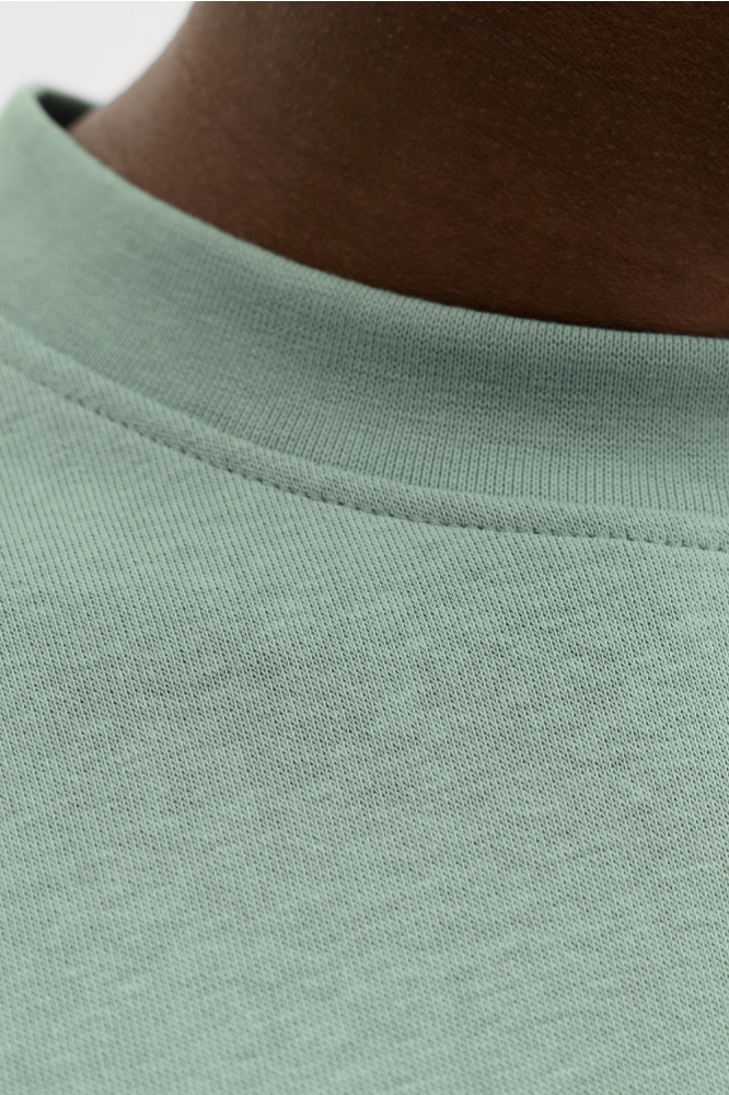 Jack & Jones groene heren sweater | Close up