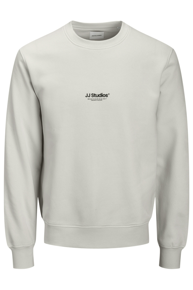 Jack & Jones beige heren sweater | Vooraanzicht