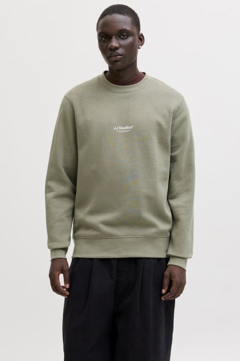 Jack & Jones groene heren sweater | Model