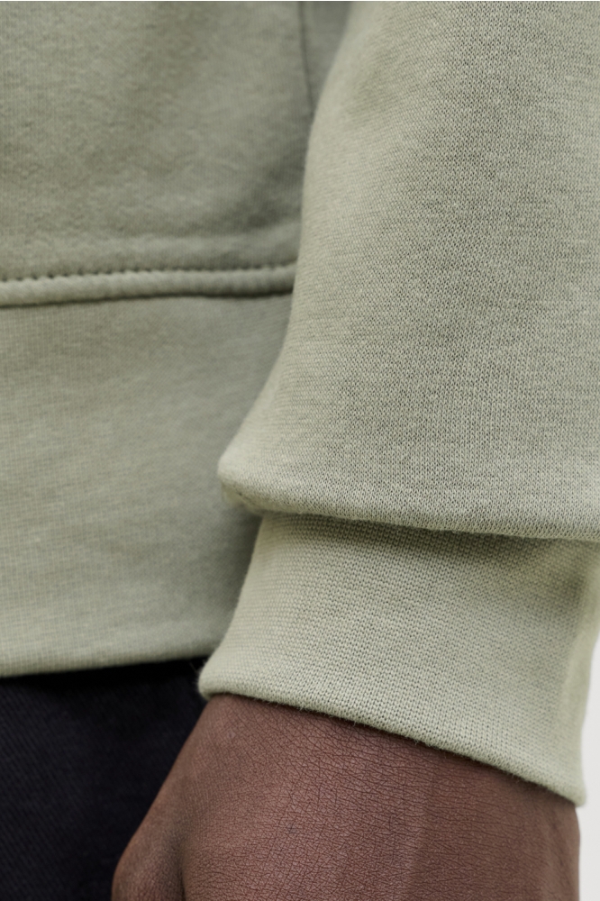 Jack & Jones groene heren sweater | Close up