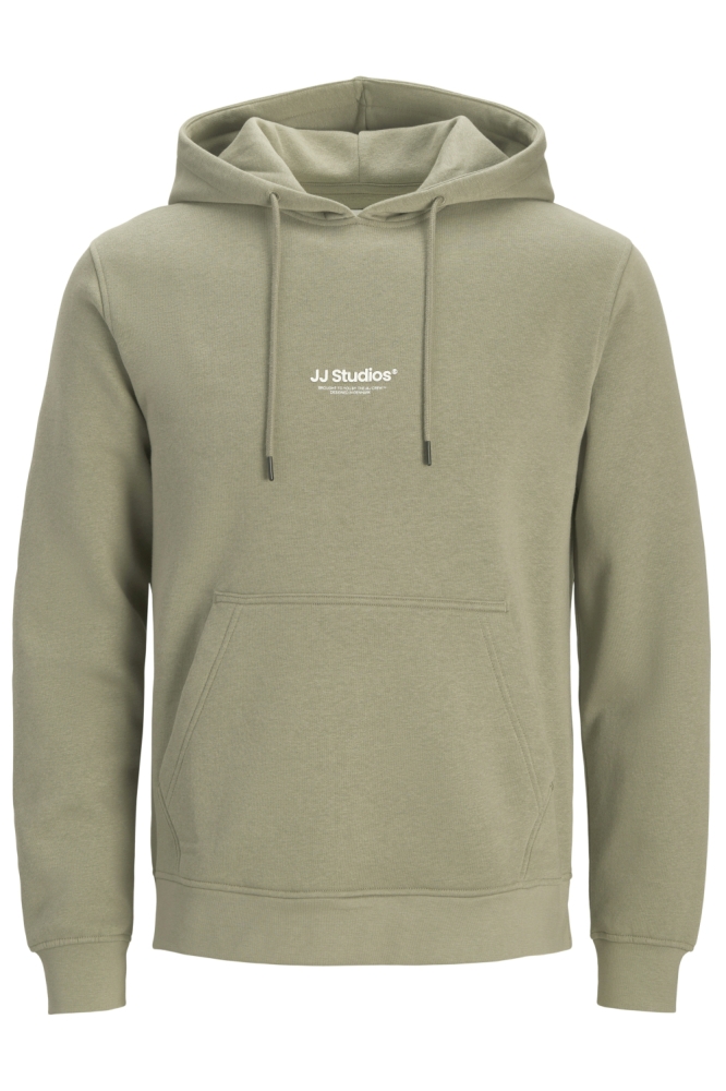 Jack & Jones groene heren sweater | Vooraanzicht