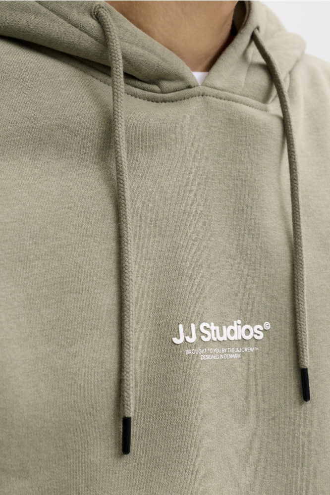Jack & Jones groene heren sweater | Close up