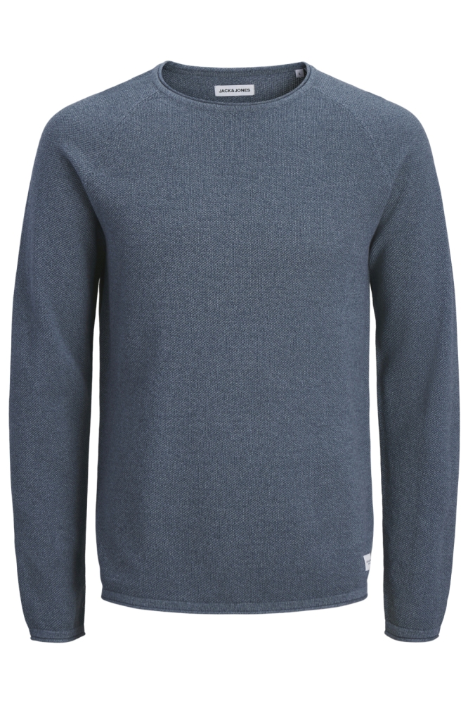 Jack & Jones blauwe heren sweater | Vooraanzicht