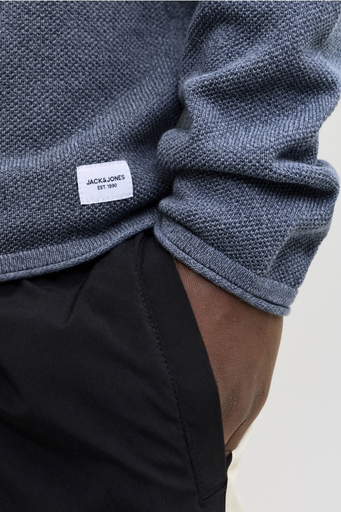 Jack & Jones blauwe heren sweater | Close up