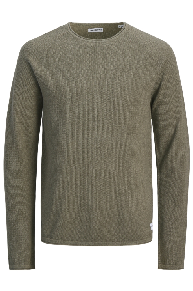 Jack & Jones groene heren trui | Vooraanzicht