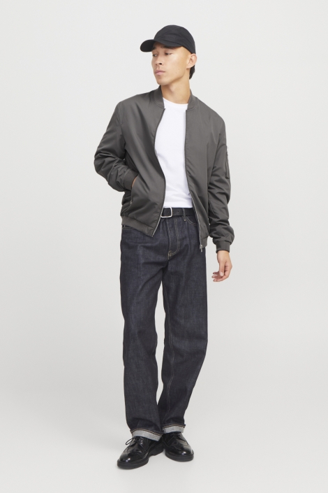 Jack & Jones grijze heren jas | Model