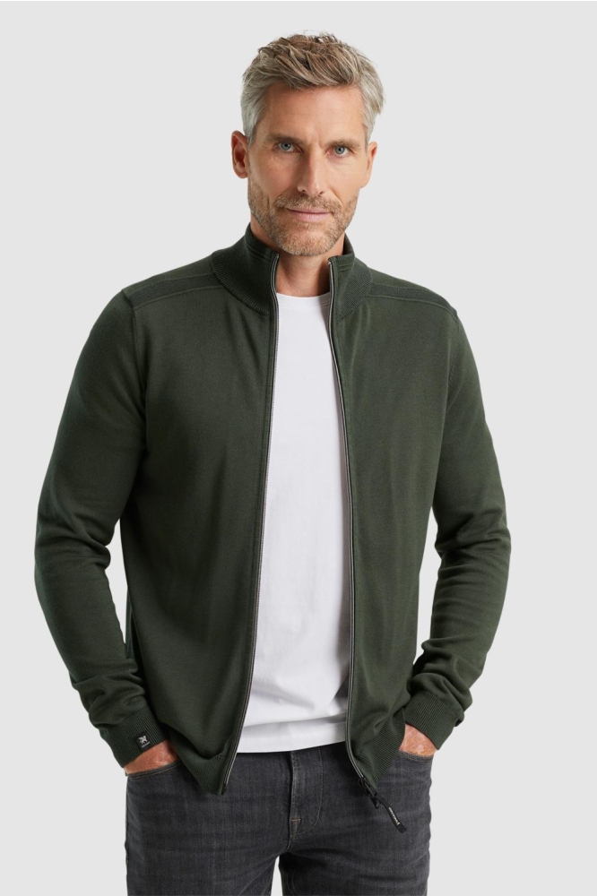 Vanguard groene heren vest | Model vooraanzicht