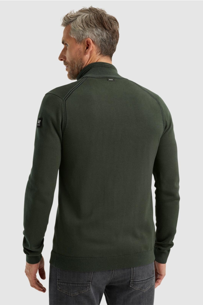 Vanguard groene heren vest | Model achteraanzicht