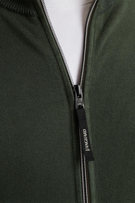 Vanguard groene heren vest | Close up