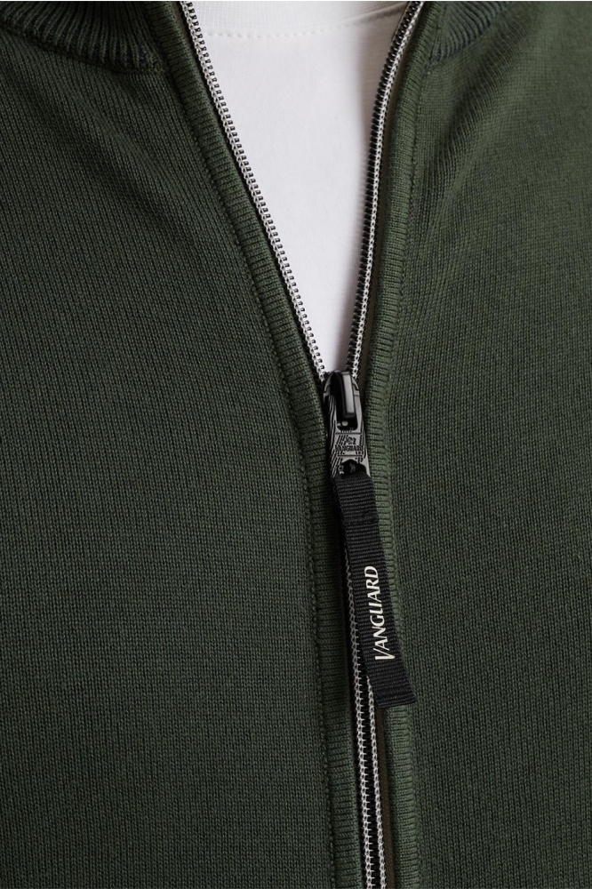Vanguard groene heren vest | Close up