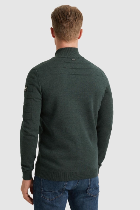 Vanguard groene heren vest | Model achteraanzicht