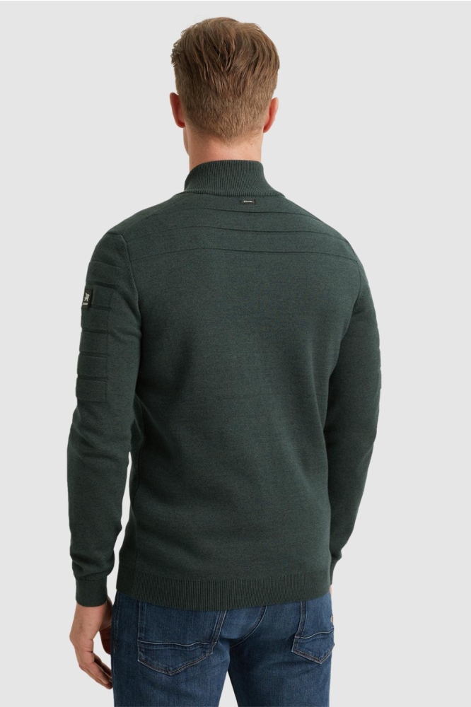 Vanguard groene heren vest | Model achteraanzicht