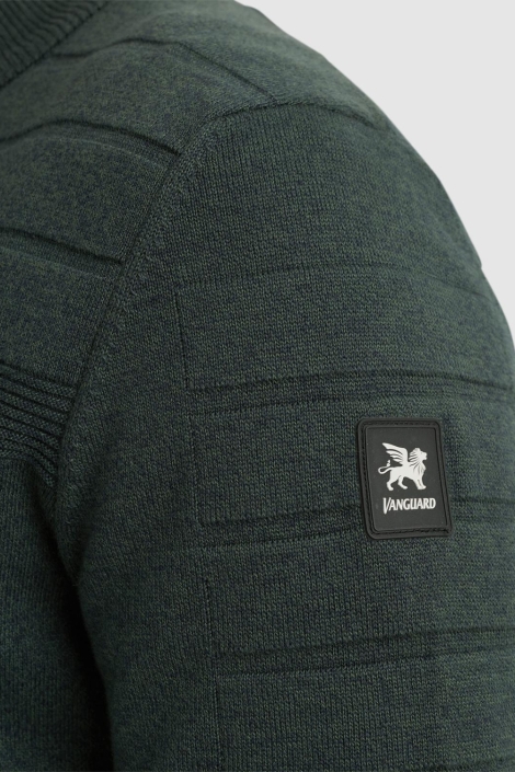 Vanguard groene heren vest | Close up