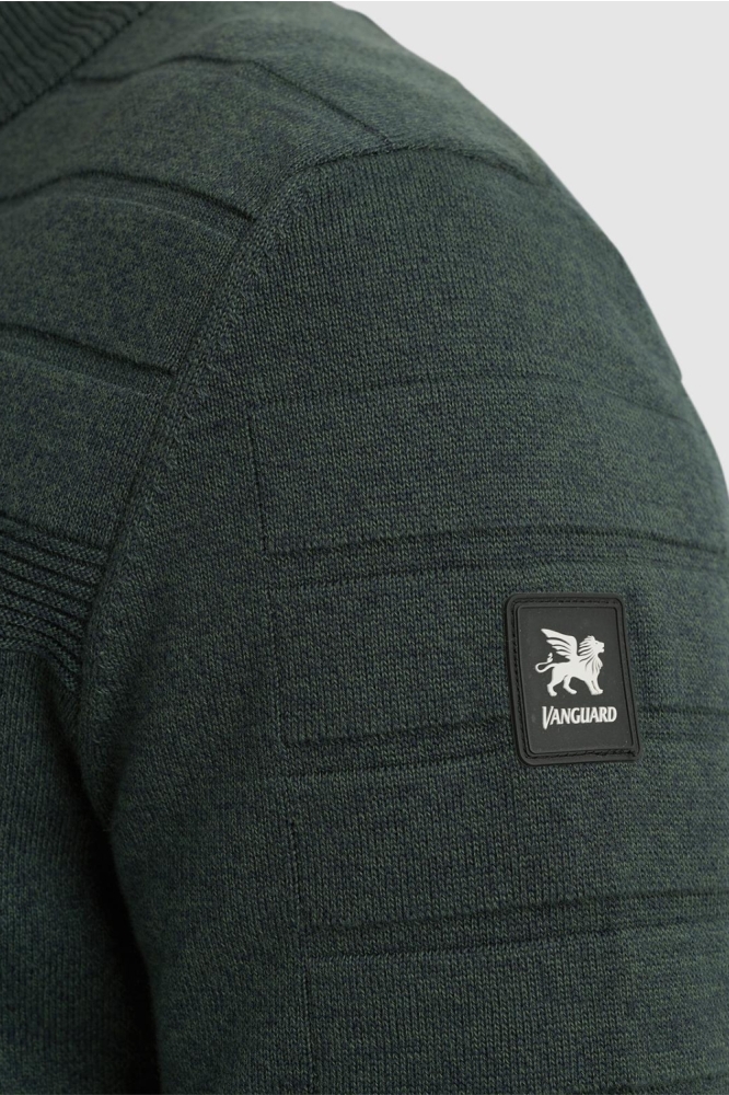 Vanguard groene heren vest | Close up
