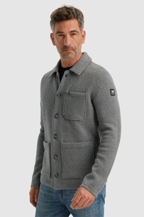 Vanguard grijze heren vest | Model zijaanzicht