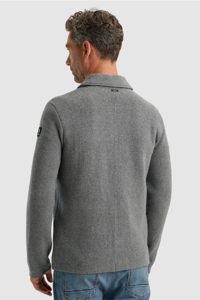 Vanguard grijze heren vest | Model achteraanzicht