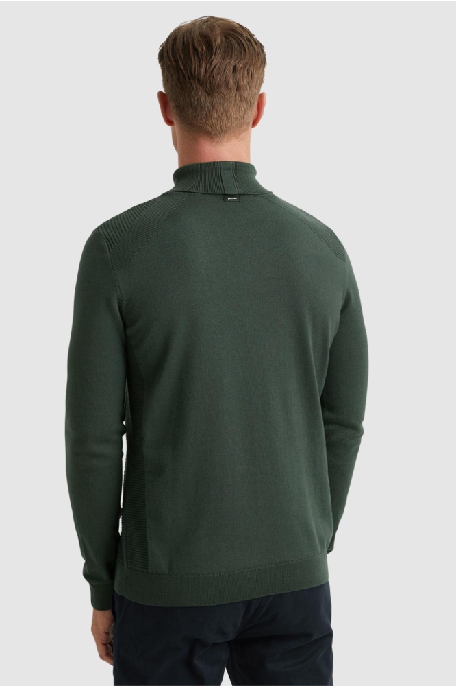 Vanguard groene heren trui | Model achteraanzicht