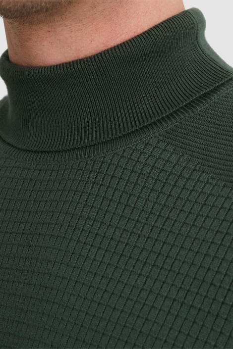 Vanguard groene heren trui | Close up