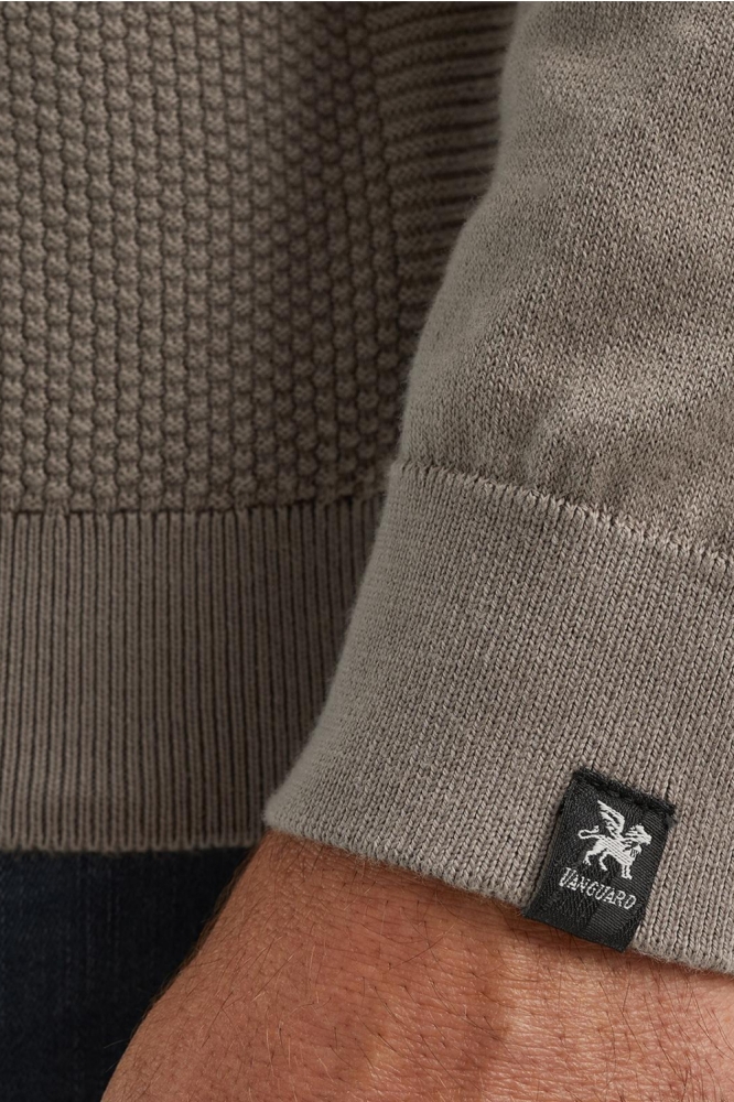 Vanguard groene heren trui | Close up
