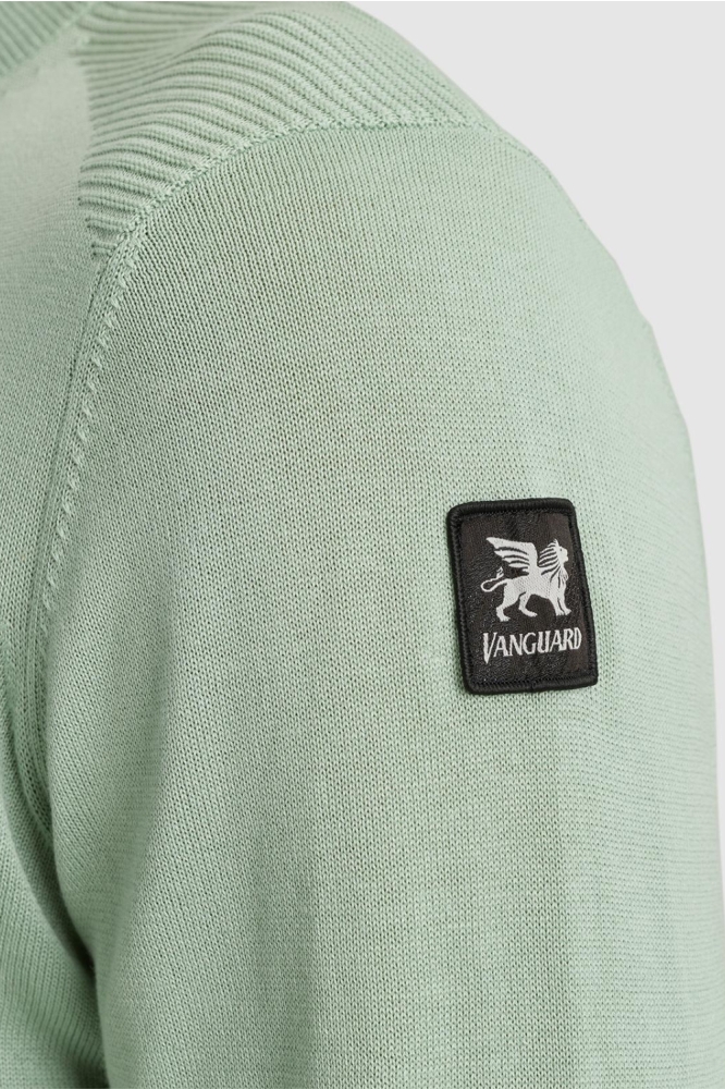 Vanguard groene heren trui | Close up