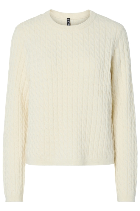 Pieces beige dames trui | Vooraanzicht