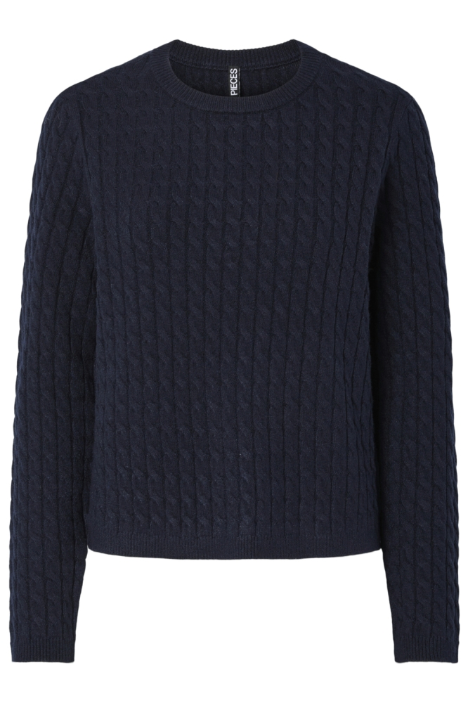 Pieces blauwe dames trui | Vooraanzicht