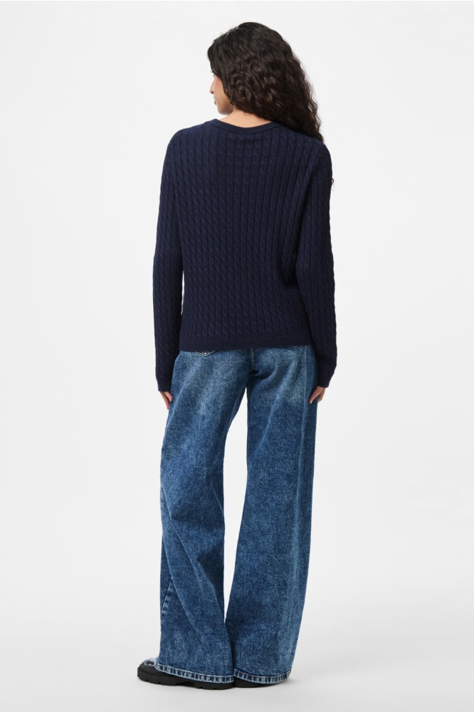 Pieces blauwe dames trui | Model