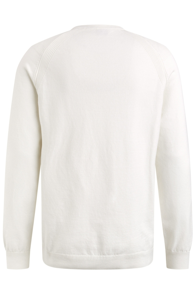 Cast Iron witte heren trui | Achteraanzicht