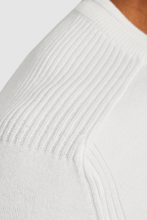 Cast Iron witte heren trui | Close up