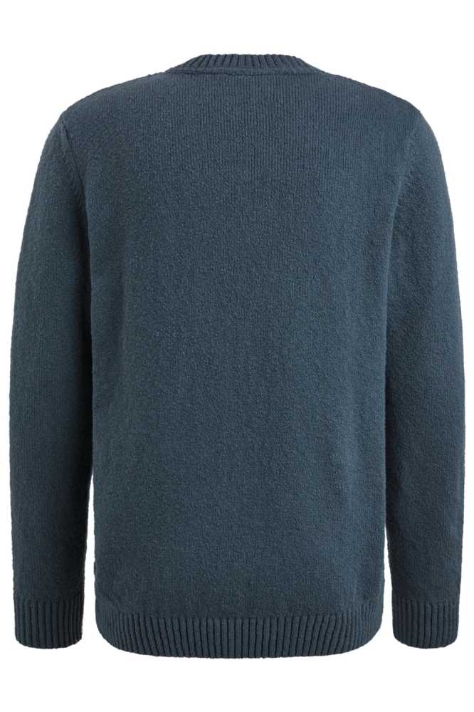 Cast Iron blauwe heren trui | Achteraanzicht