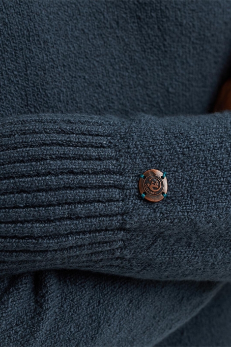 Cast Iron blauwe heren trui | Kleurstaal