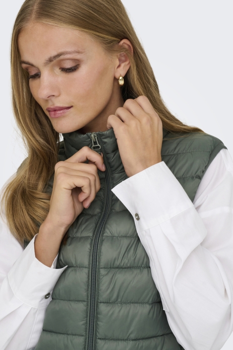 Only groene dames jas | Close up