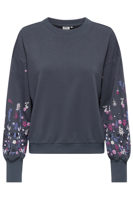 Only blauwe dames sweater | Vooraanzicht