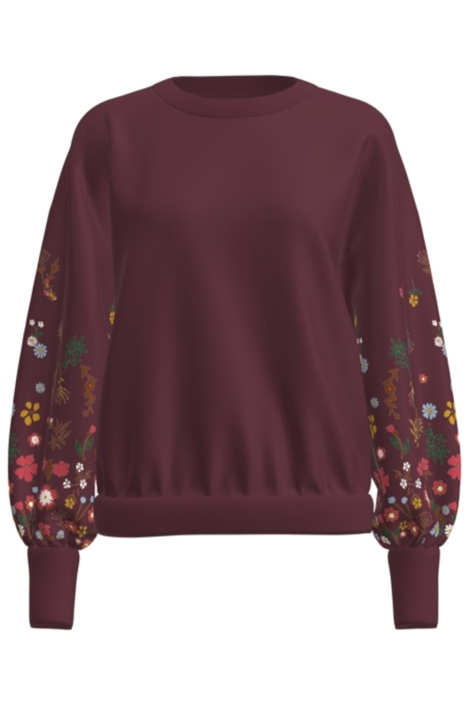 Only bordeaux dames sweater | Vooraanzicht