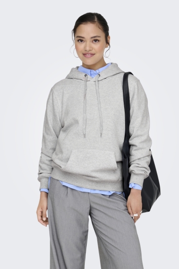 Only Trui ONLDAZE L/S HOOD SWT NOOS 15325980 LIGHT GREY MELANGE