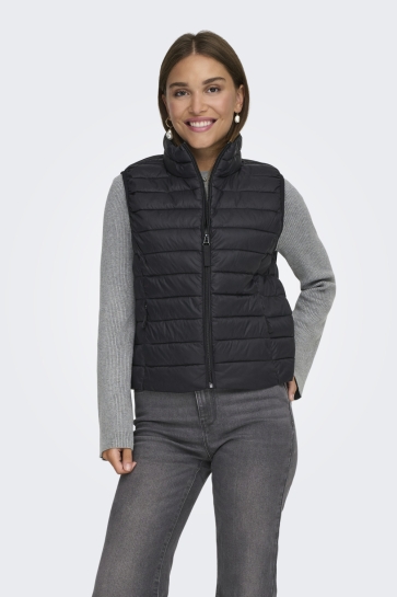 Only ONLTAHIA LW QUILTED WAISTCOAT OTW N 15351970 BLACK
