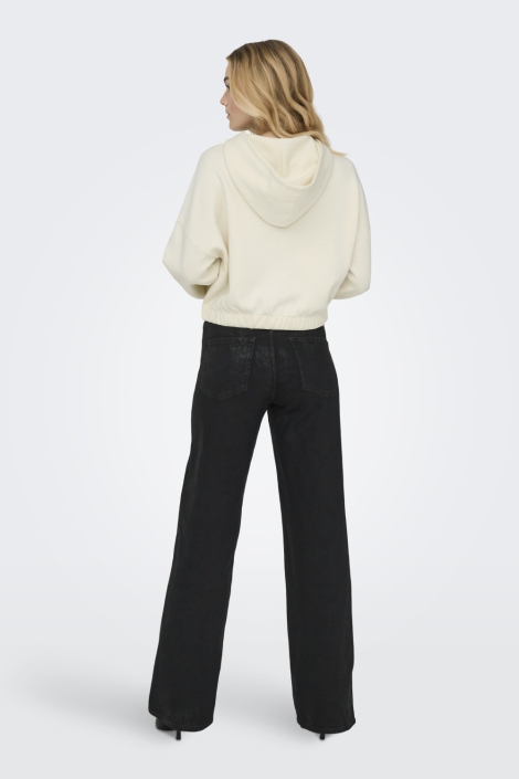 Only beige dames vest | Model achteraanzicht