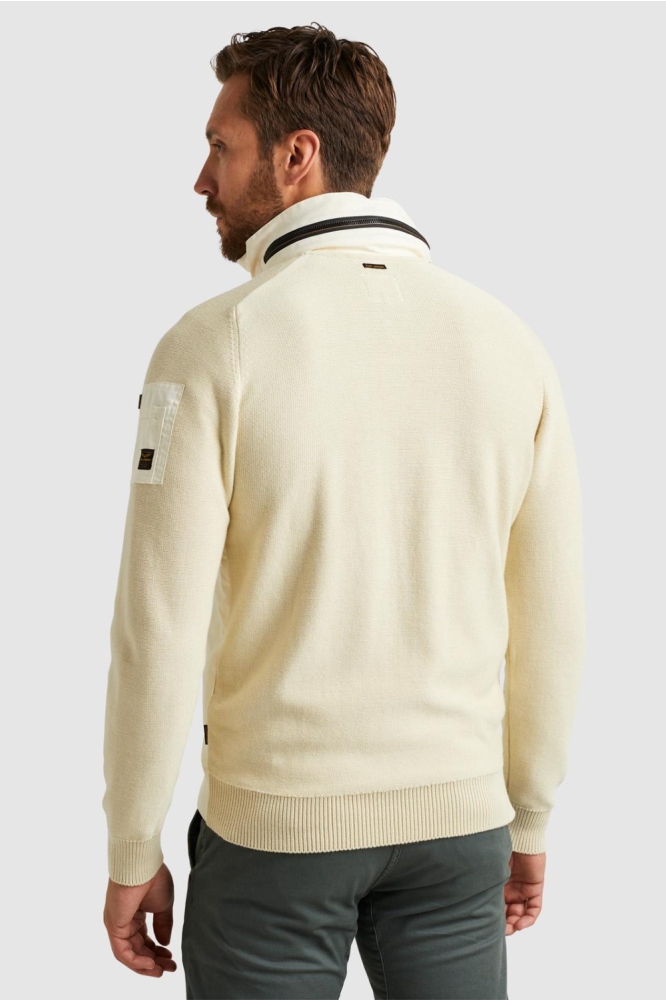 PME legend beige heren vest | Model achteraanzicht