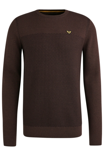 PME legend crewneck cotton plated crew neck Paars