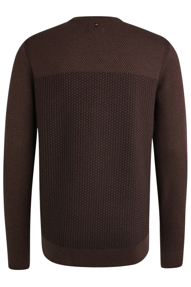 PME legend paarse heren trui | Achteraanzicht