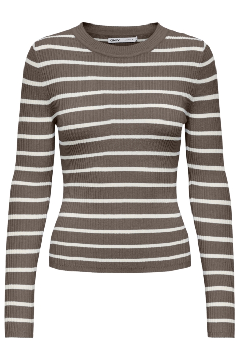 Only bruine dames trui | Vooraanzicht