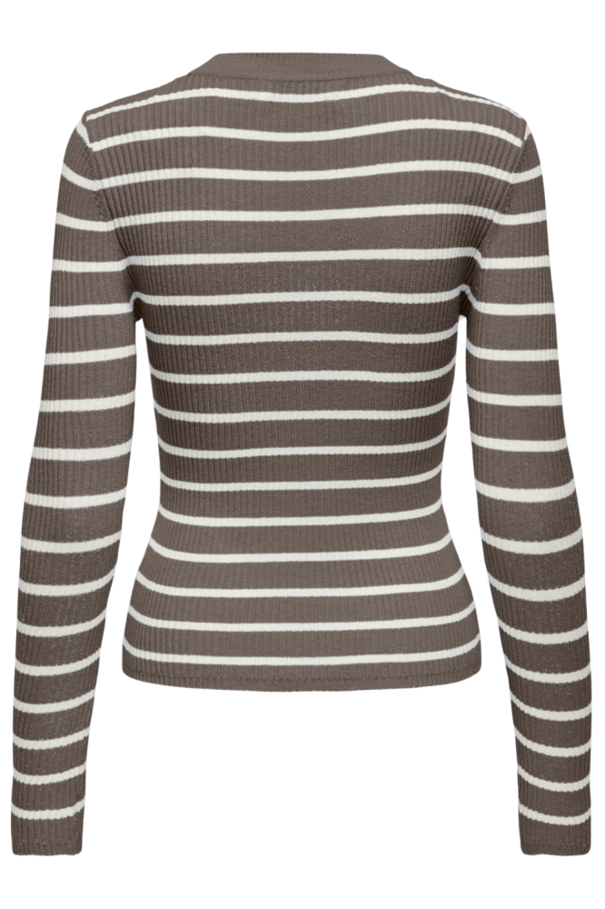 Only bruine dames trui | Achteraanzicht